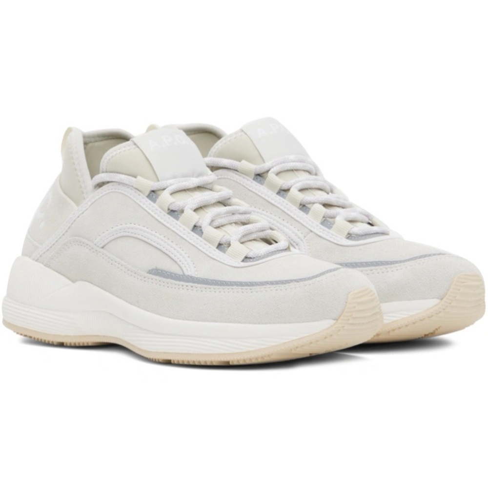 A.P.C. Run Around Sneakers in Beige